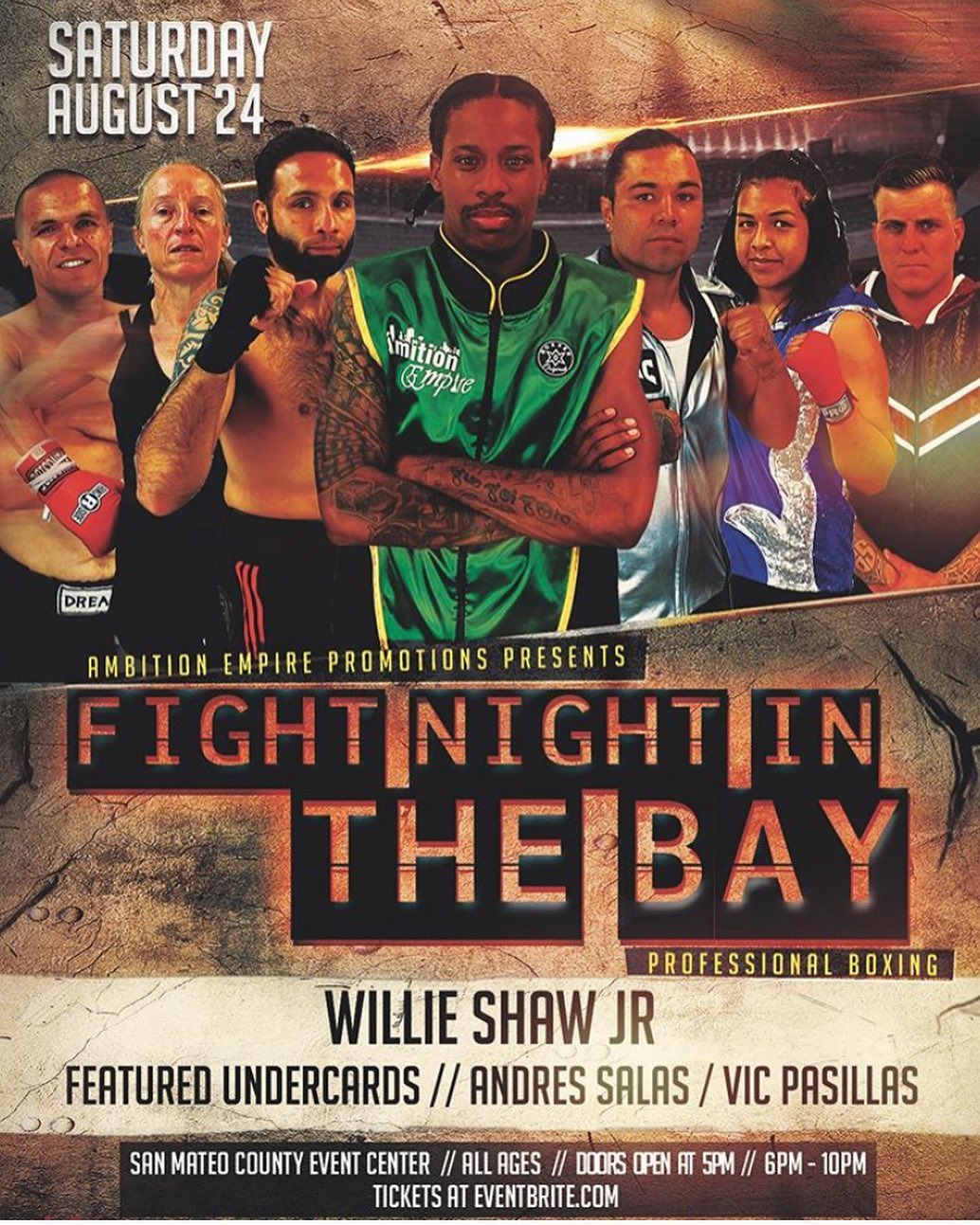 Boxing Returns To San Mateo August 24th With Willie Shaw